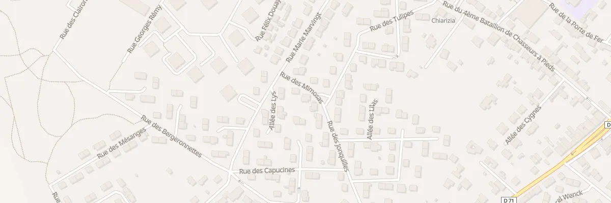 Plan du 1 Rue des Mimosas à Saint-Nicolas-de-Port