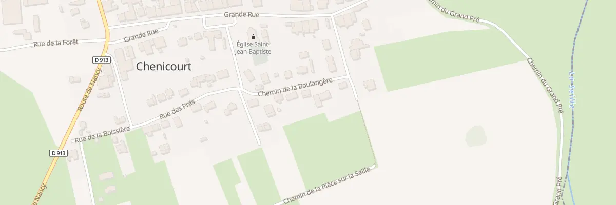 Plan du 10 Che de la Boulangere à Chenicourt