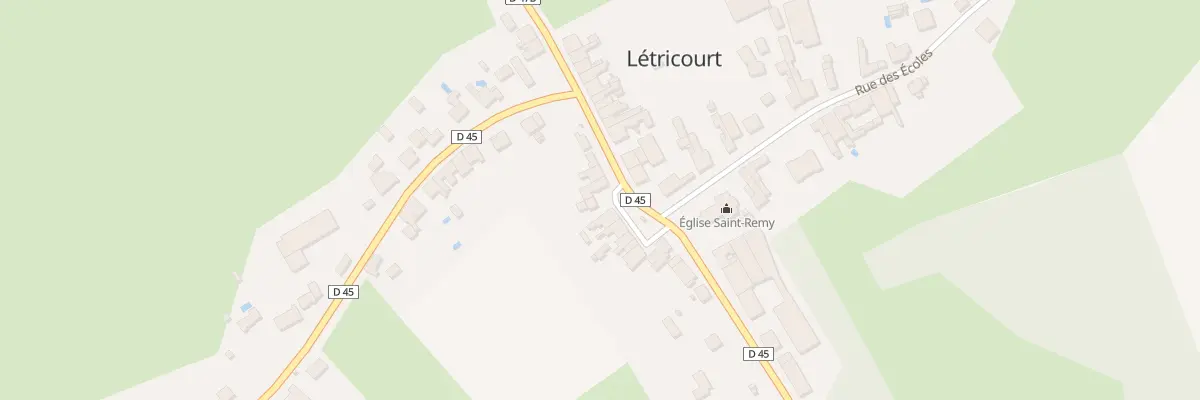Plan du 9 Pl de l’Eglise à Létricourt