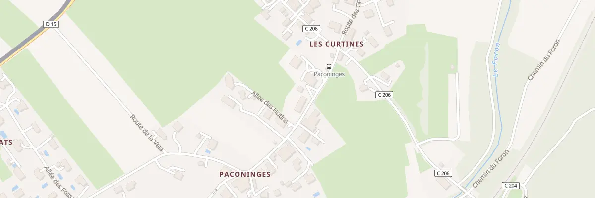 Plan du 889 Rte de Paconinges à Juvigny