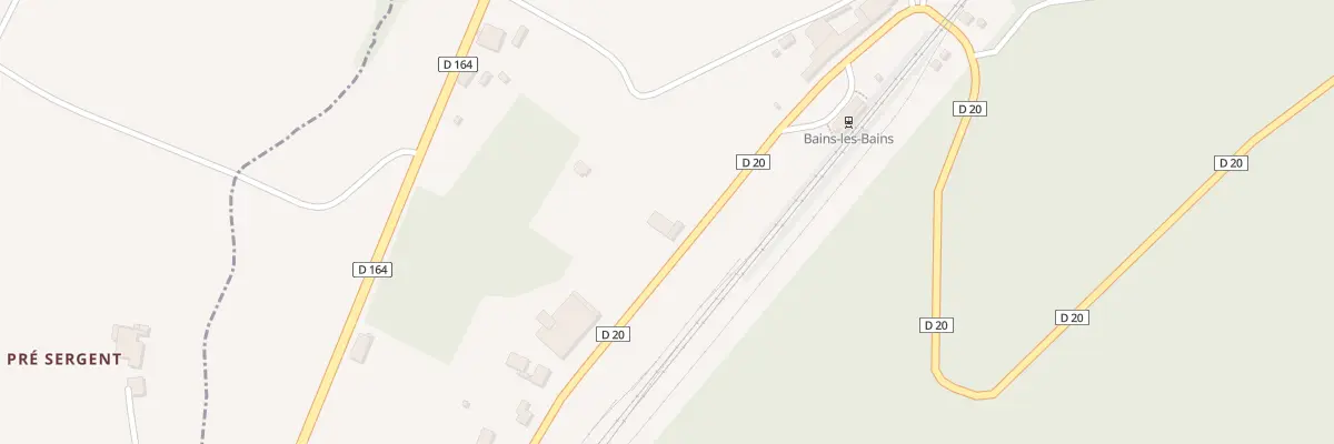 Plan du 21 Gare de Bains au Clerjus
