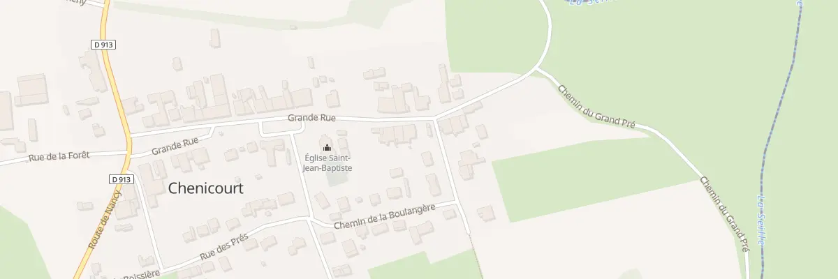 Plan du 18 Gr Grande Rue à Chenicourt
