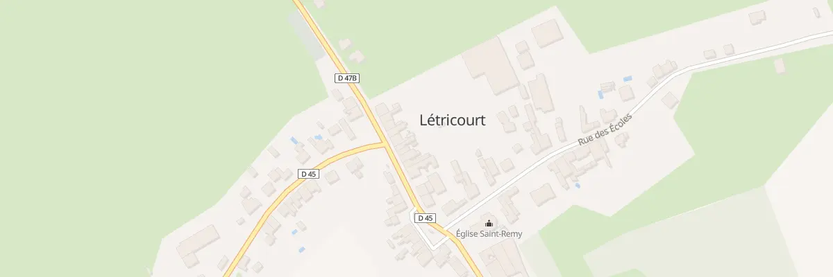 Plan du 14 Rue du Haut Meix à Létricourt