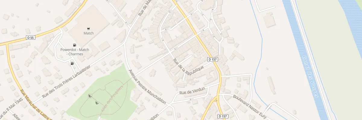 Plan du 24 Rue de la République à Charmes