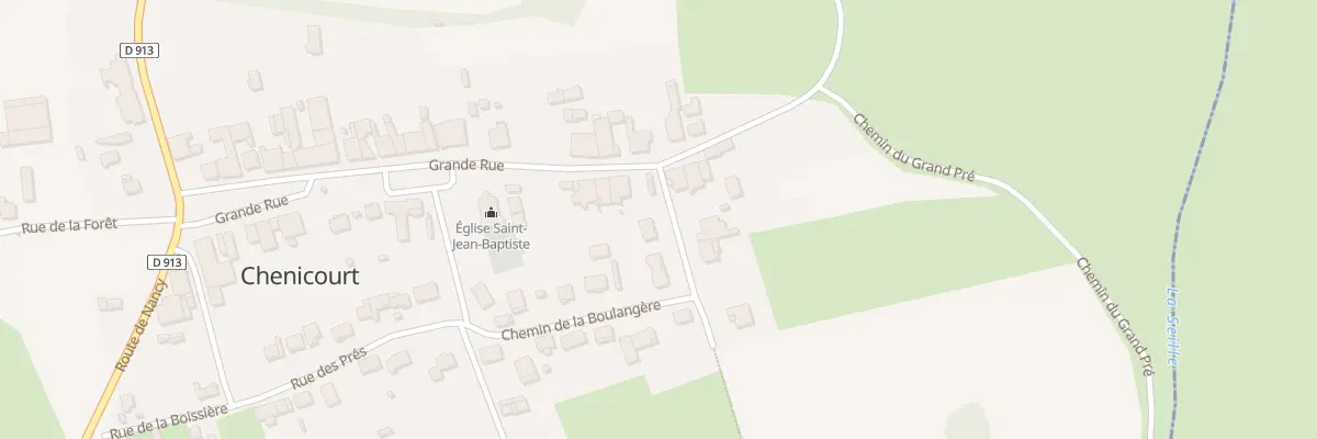 Plan du 5002F Che de la Boulangere à Chenicourt