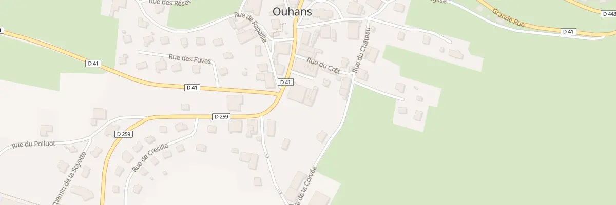Plan du 13 Gr Grande Rue à Ouhans