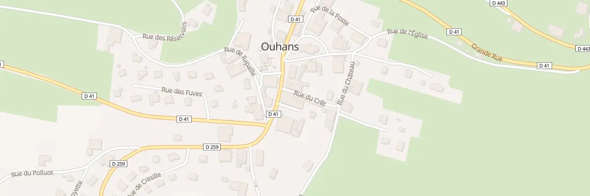 Plan du 9 Grande Rue à Ouhans