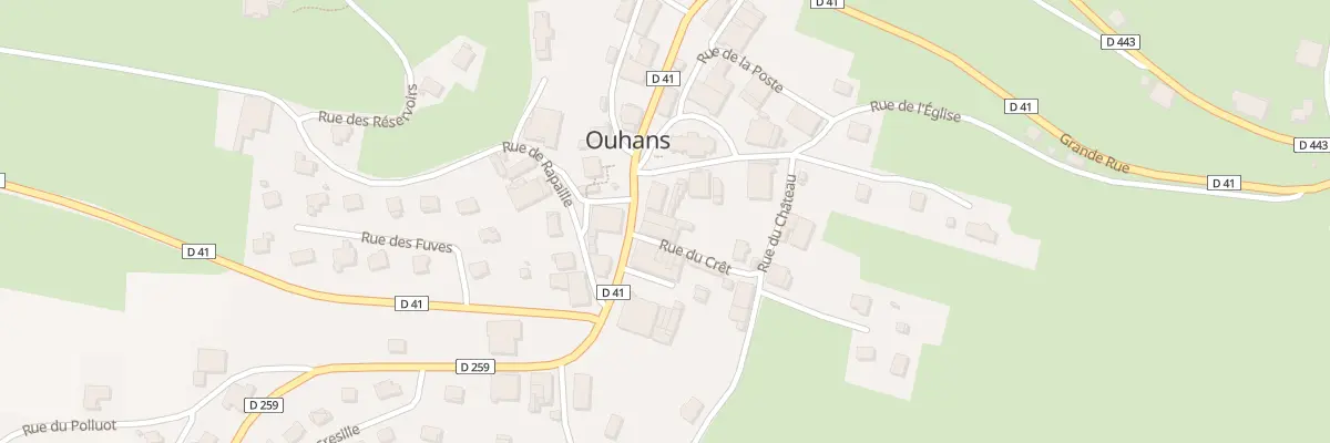 Plan du 5 Grande Rue à Ouhans
