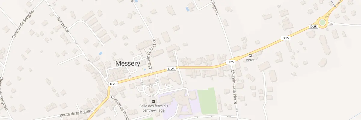 Plan du 5 Rue de Veret à Messery