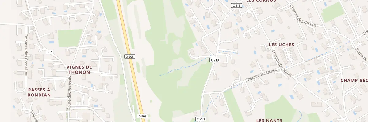 Plan du 411 Rte du Pont Rouge à Cranves-Sales
