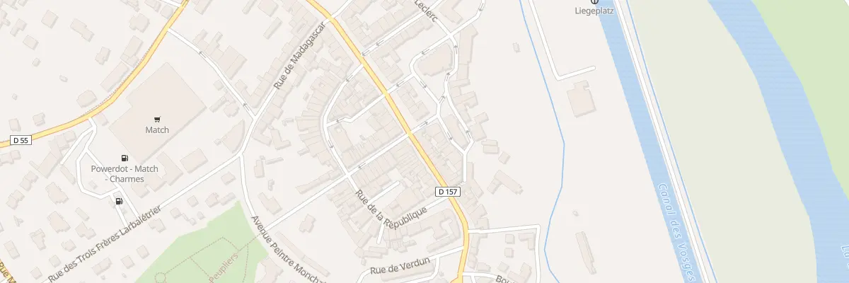 Plan du 36 Rue Maurice Barrès à Charmes