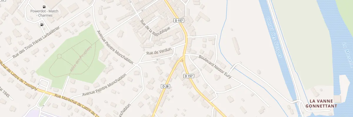 Plan du 2 Rue du Maréchal Foch à Charmes