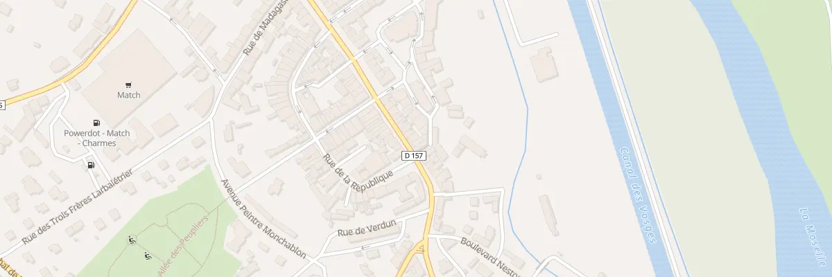 Plan du 50 Rue Maurice Barrès à Charmes
