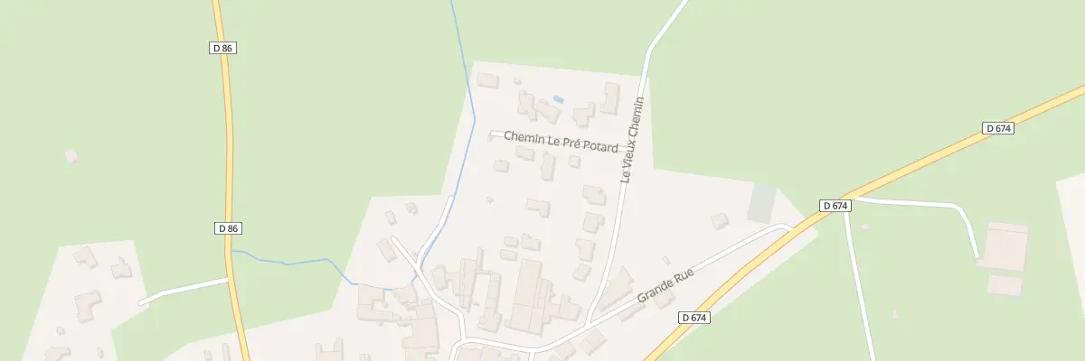 Plan du 3B Chem le Pre Potard à Laneuvelotte