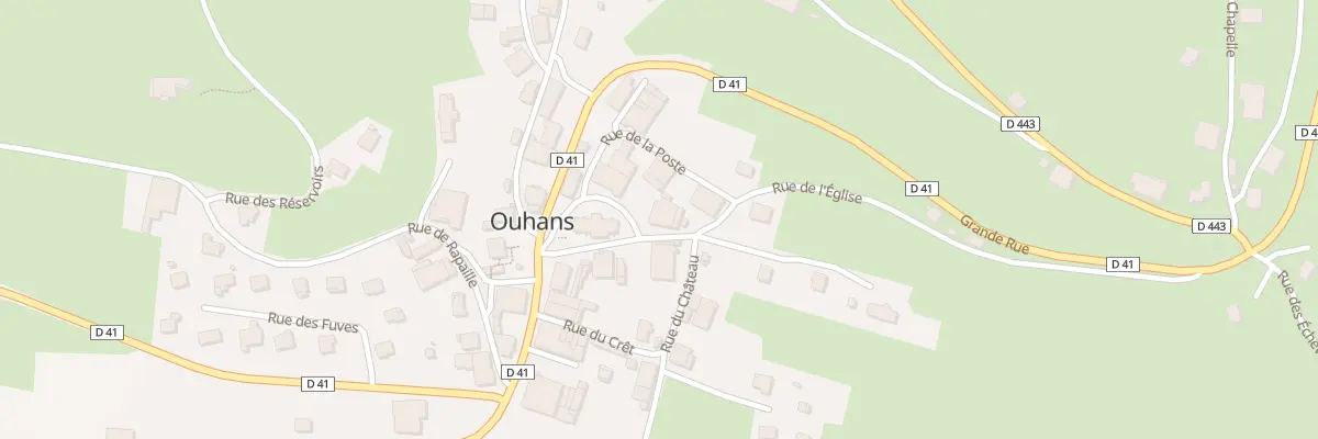Plan du 1 Rue de l’Eglise à Ouhans