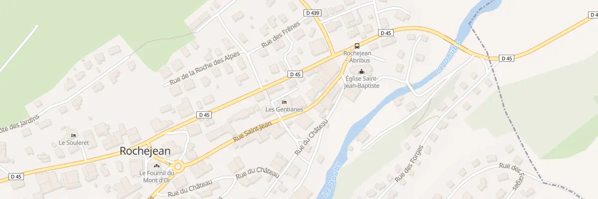 Plan du 10 Rue Saint Jean à Rochejean