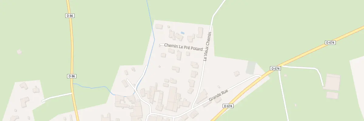 Plan du 1 Chem le Pre Potard à Laneuvelotte