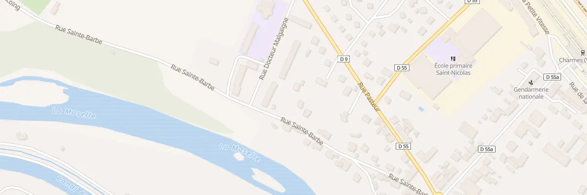 Plan du 17 Rue Sainte-Barbe à Charmes