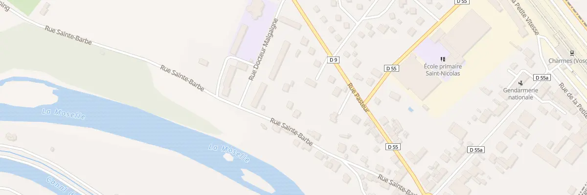 Plan du 15 Rue Sainte-Barbe à Charmes