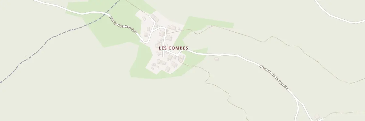 Plan du 5012 Les Combes à Bonvillaret