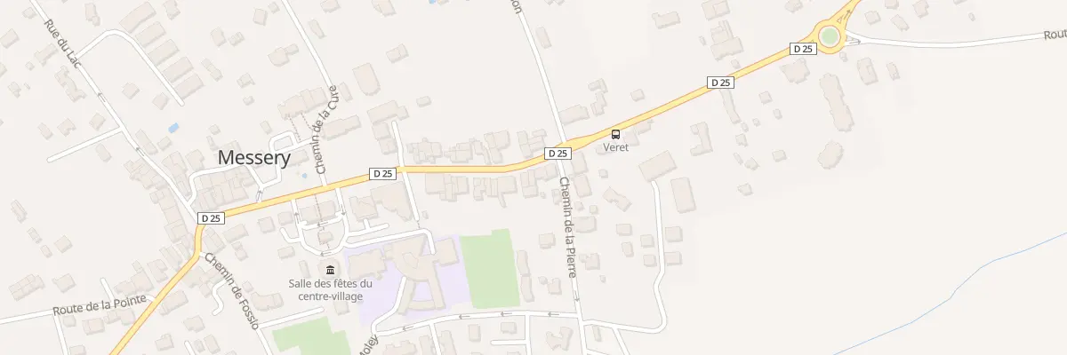 Plan du 34 Rue de Veret à Messery