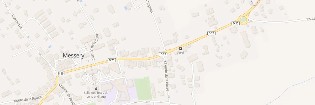Plan du 33 Rue de Veret à Messery