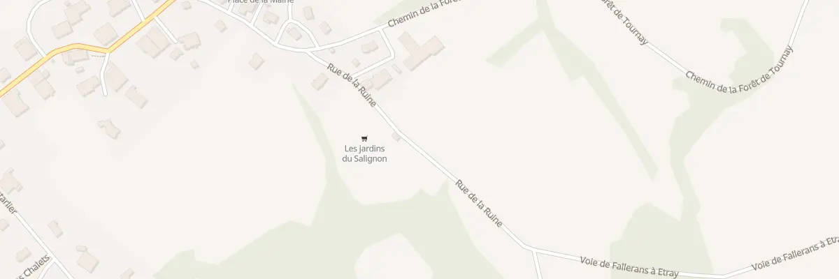 Plan du 13 Rue de la Ruine à Fallerans