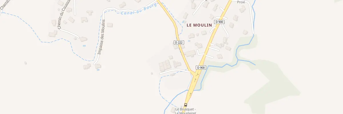 Plan du 2736 Rte du Mousteiret (D222) au Brusquet