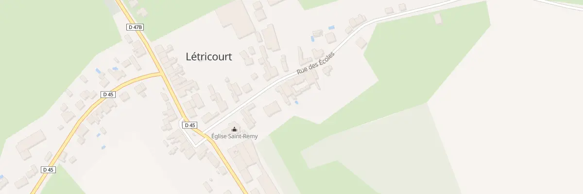 Plan du 10 Rue des Ecoles à Létricourt