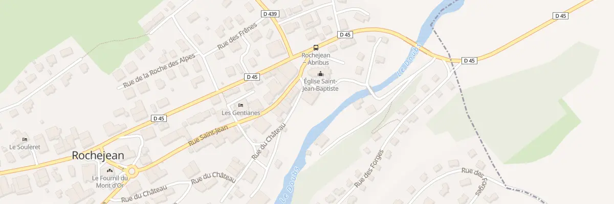 Plan du 1 Rue du Château à Rochejean