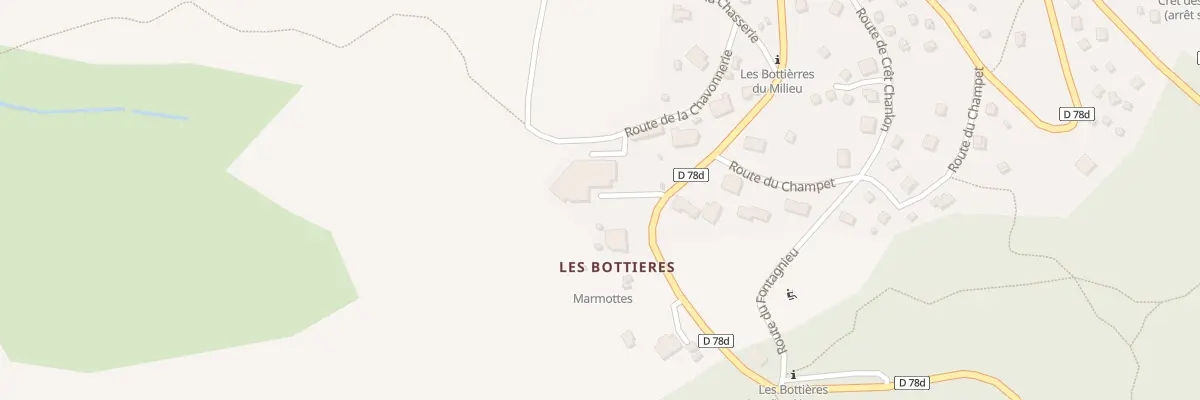 Plan du 1710 Rte des Bottières à Saint-Pancrace