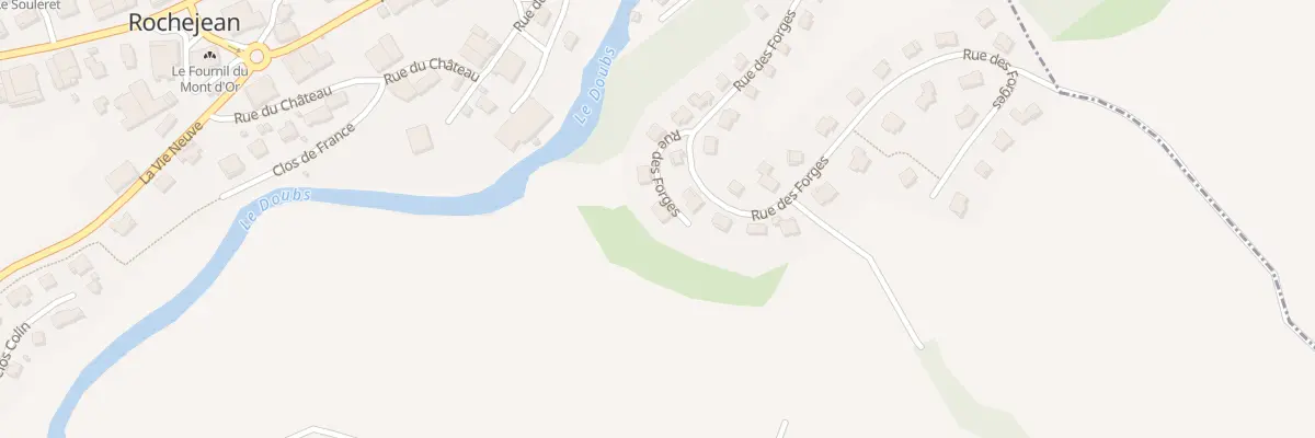 Plan du 26 Rue des Forges à Rochejean