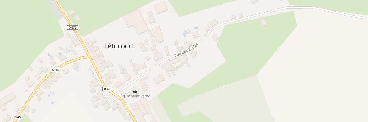 Plan du 16 Rue des Ecoles à Létricourt