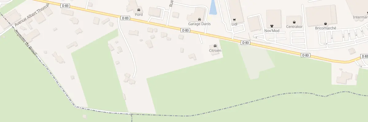 Plan du 156B Av Albert Thomas à Corbenay