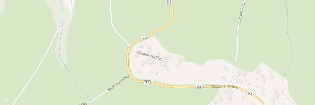 Plan du 75 Che des Crys à La Roche-sur-Foron