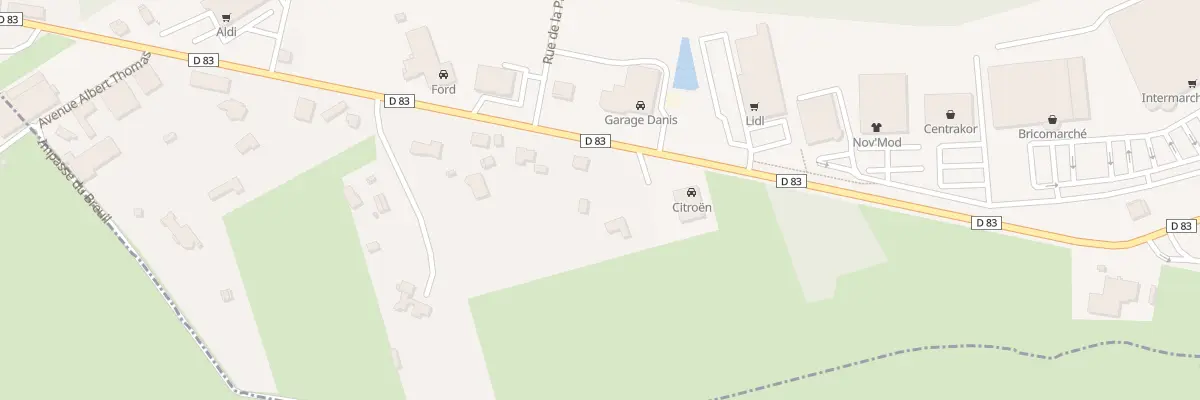 Plan du 156 Av Albert Thomas à Corbenay