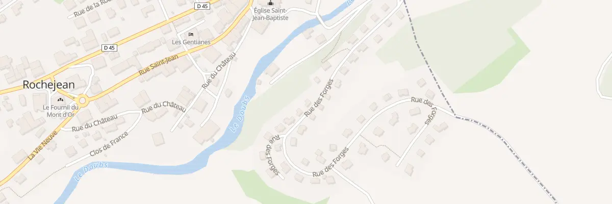 Plan du 14 Rue des Forges à Rochejean