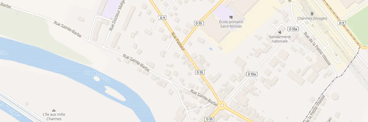 Plan du 8 Rue Pasteur à Charmes