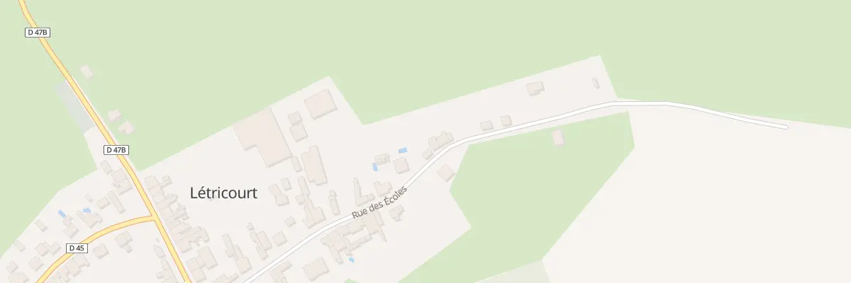 Plan du 23 Rue des Ecoles à Létricourt