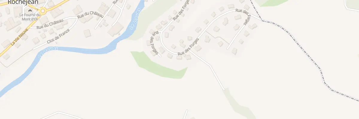 Plan du 34 Rue des Forges à Rochejean
