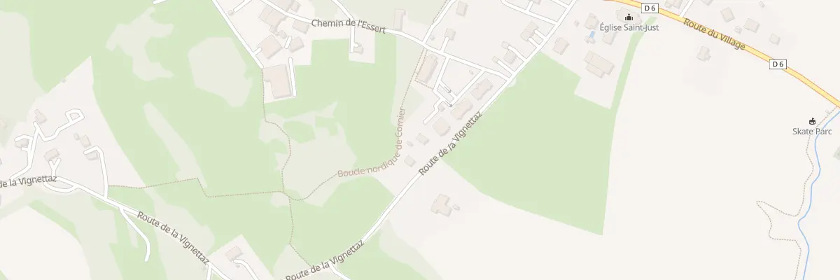 Plan du 254 Rte de la Vignettaz à Cornier