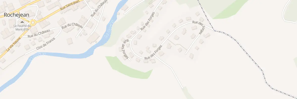 Plan du 27 Rue des Forges à Rochejean