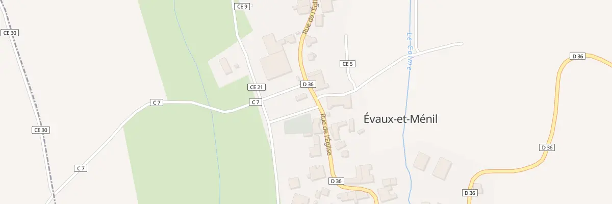 Plan du 285 Rue de l’Eglise à Évaux-et-Ménil