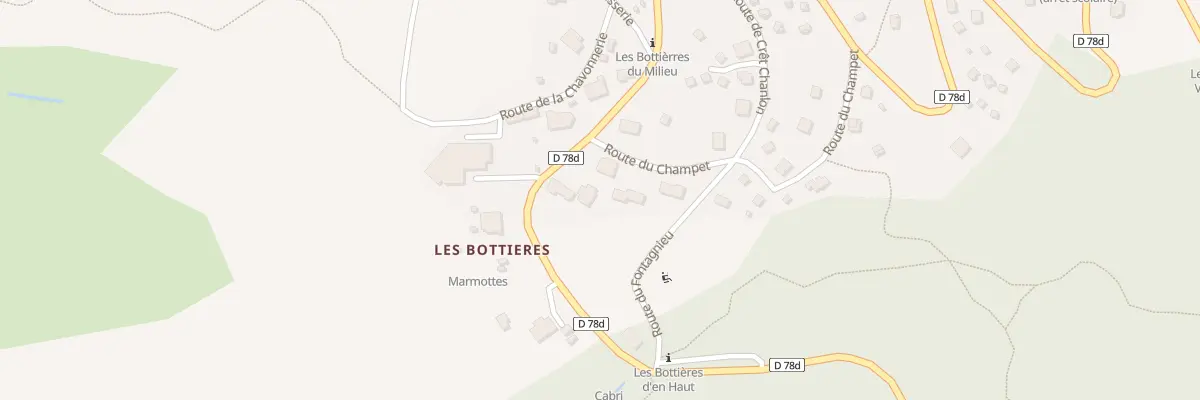 Plan de Bottiere du Milieu à Saint-Pancrace
