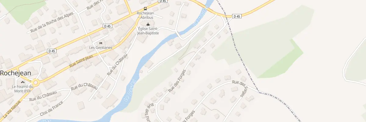 Plan du 10 Rue des Forges à Rochejean