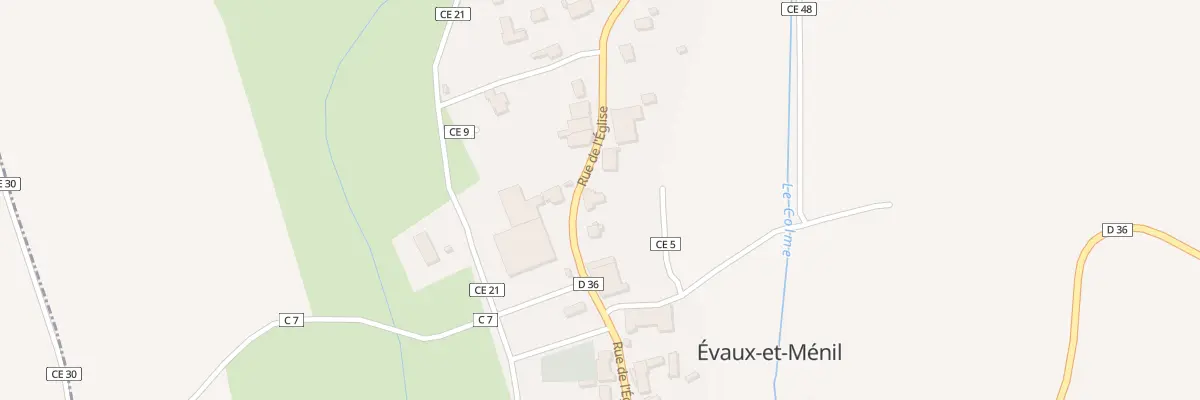 Plan du 368 Rue de l’Eglise à Évaux-et-Ménil