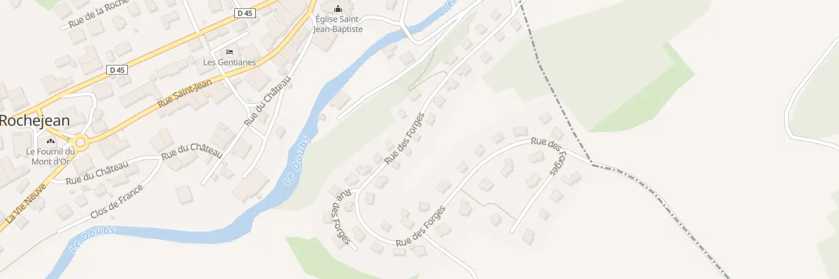 Plan du 15 Rue des Forges à Rochejean