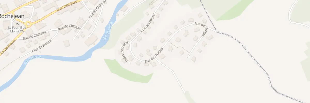 Plan du 29 Rue des Forges à Rochejean