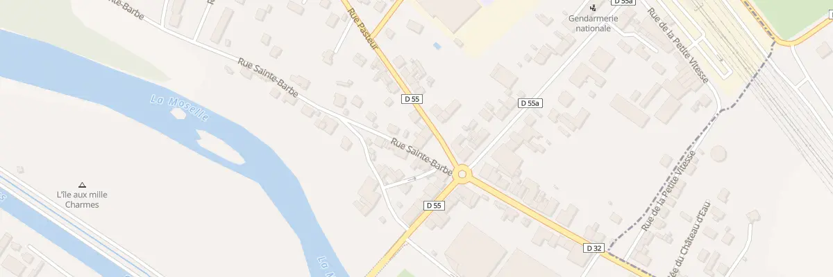 Plan du 1 Rue Sainte-Barbe à Charmes