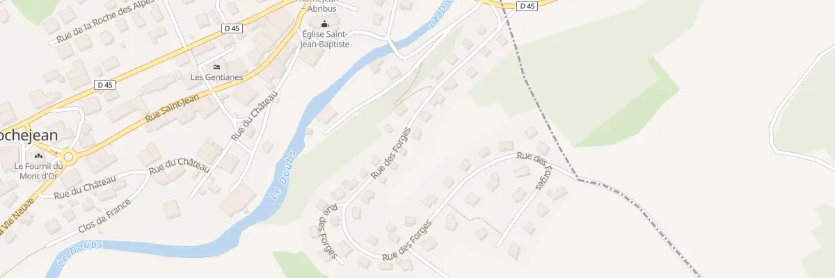 Plan du 13 Rue des Forges à Rochejean